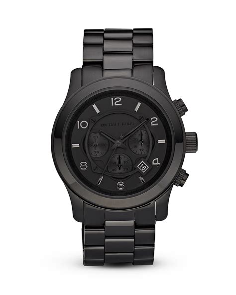 michael kors black men's watch.